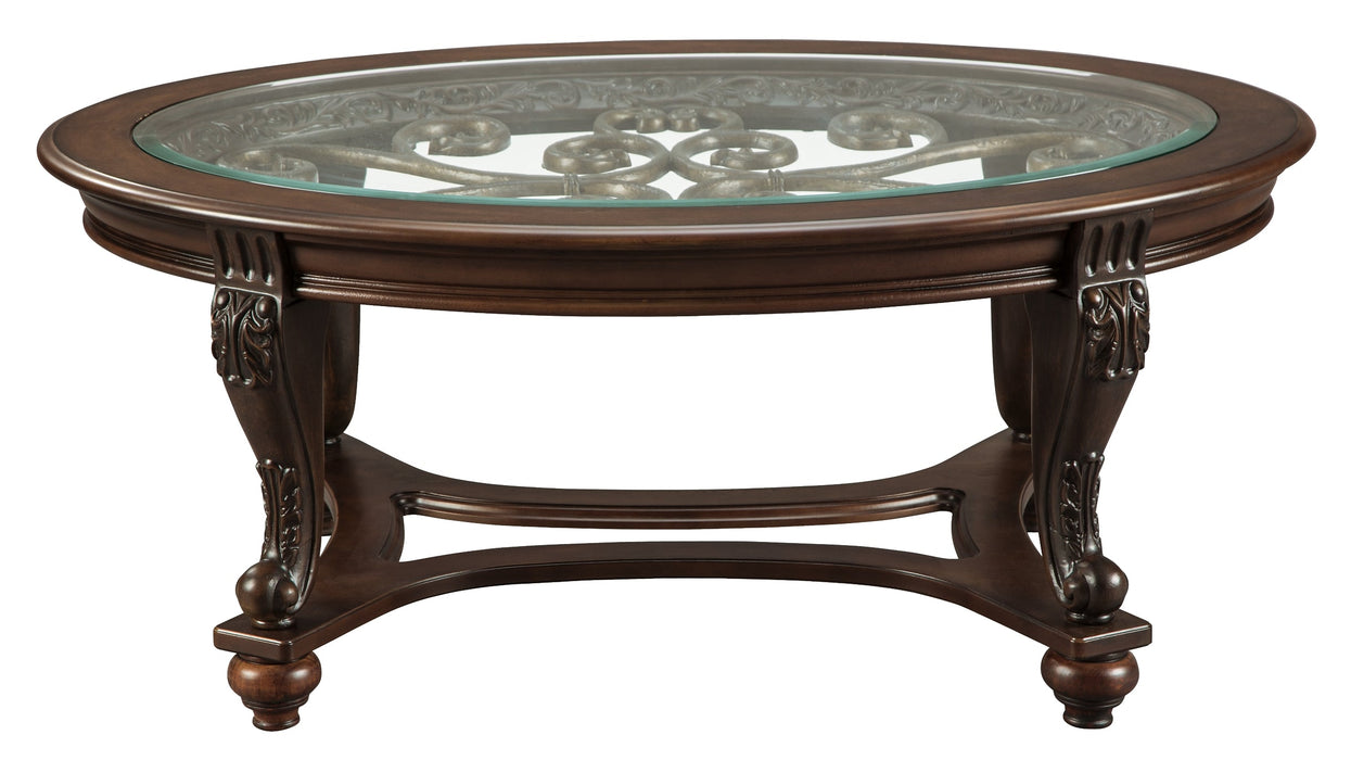 Norcastle Oval Cocktail Table Tuscaloosa Furniture Outlet