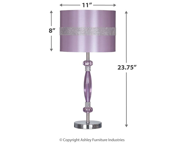 Nyssa Metal Table Lamp (1/CN) Tuscaloosa Furniture Outlet