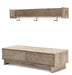 Oliah Bench with Coat Rack Tuscaloosa Furniture Outlet