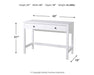 Othello Home Office Small Desk Tuscaloosa Furniture Outlet