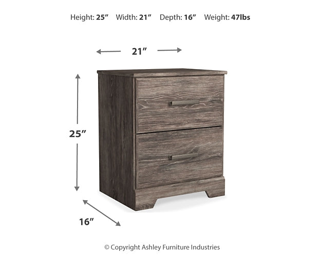 Ralinksi Two Drawer Night Stand Tuscaloosa Furniture Outlet