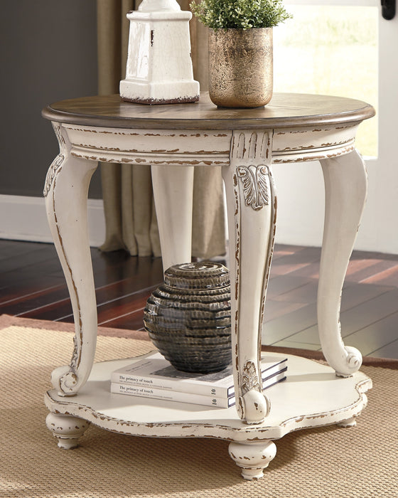 Realyn Coffee Table with 1 End Table Tuscaloosa Furniture Outlet