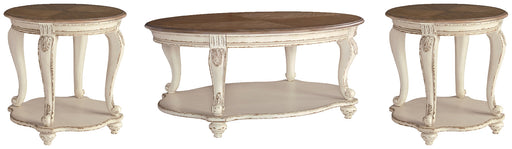 Realyn Coffee Table with 2 End Tables Tuscaloosa Furniture Outlet