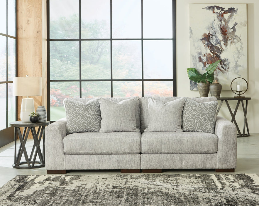 Regent Park 3-Piece Sectional with Ottoman Tuscaloosa Furniture Outlet