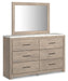 Senniberg Queen Panel Bed with Mirrored Dresser, Chest and Nightstand Tuscaloosa Furniture Outlet