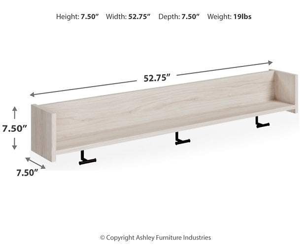 Socalle Wall Mounted Coat Rack w/Shelf Tuscaloosa Furniture Outlet