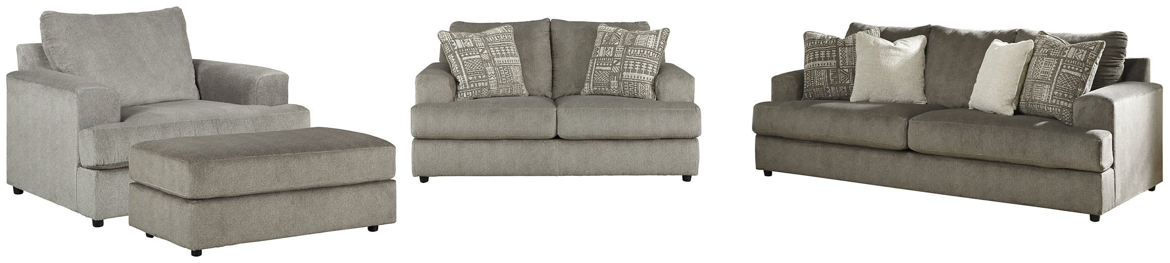 Soletren Sofa, Loveseat, Chair and Ottoman Tuscaloosa Furniture Outlet