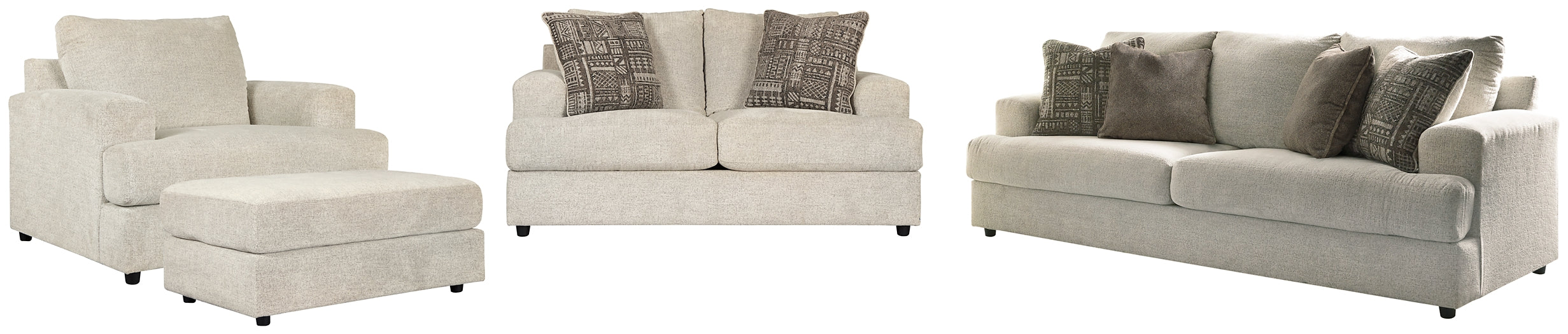 Soletren Sofa, Loveseat, Chair and Ottoman Tuscaloosa Furniture Outlet