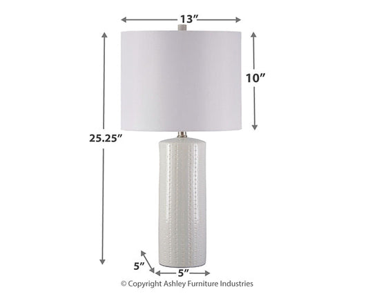 Steuben Ceramic Table Lamp (2/CN) Tuscaloosa Furniture Outlet