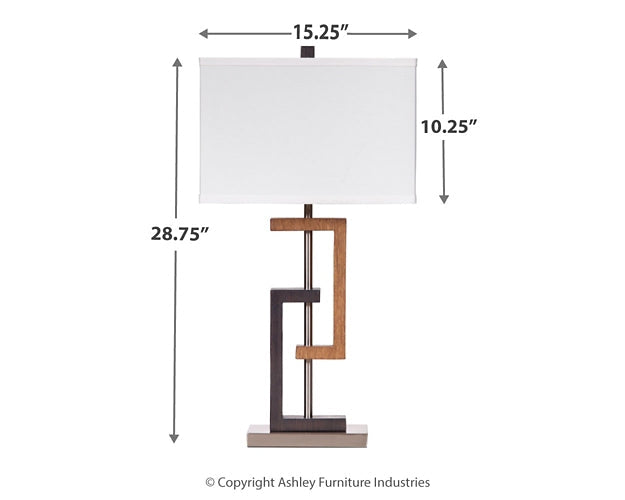 Syler Poly Table Lamp (2/CN) Tuscaloosa Furniture Outlet