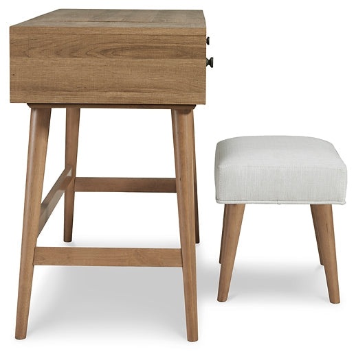 Thadamere Vanity/UPH Stool (2/CN) Tuscaloosa Furniture Outlet