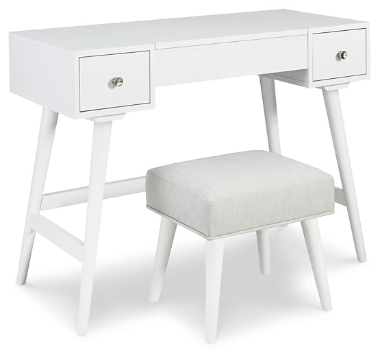 Thadamere Vanity/UPH Stool (2/CN) Tuscaloosa Furniture Outlet