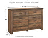 Trinell Six Drawer Dresser Tuscaloosa Furniture Outlet