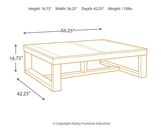 Watson Rectangular Cocktail Table Tuscaloosa Furniture Outlet