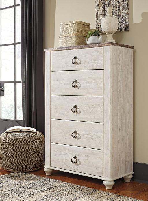 Willowton Five Drawer Chest Tuscaloosa Furniture Outlet