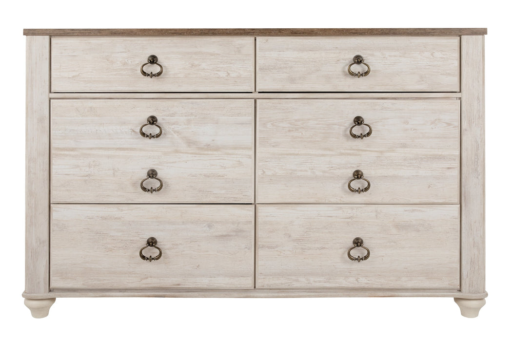 Willowton Six Drawer Dresser Tuscaloosa Furniture Outlet