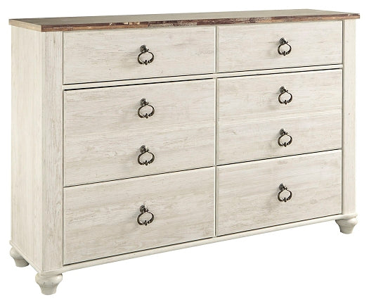 Willowton Six Drawer Dresser Tuscaloosa Furniture Outlet