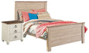 Willowton Twin Panel Bed with Nightstand Tuscaloosa Furniture Outlet