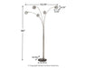 Winter Metal Arc Lamp (1/CN) Tuscaloosa Furniture Outlet