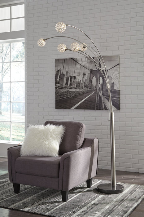 Winter Metal Arc Lamp (1/CN) Tuscaloosa Furniture Outlet