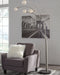 Winter Metal Arc Lamp (1/CN) Tuscaloosa Furniture Outlet