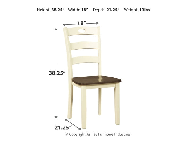 Woodanville Dining Room Side Chair (2/CN) Tuscaloosa Furniture Outlet