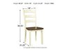 Woodanville Dining Room Side Chair (2/CN) Tuscaloosa Furniture Outlet