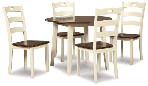 Woodanville Dining Table and 4 Chairs Tuscaloosa Furniture Outlet