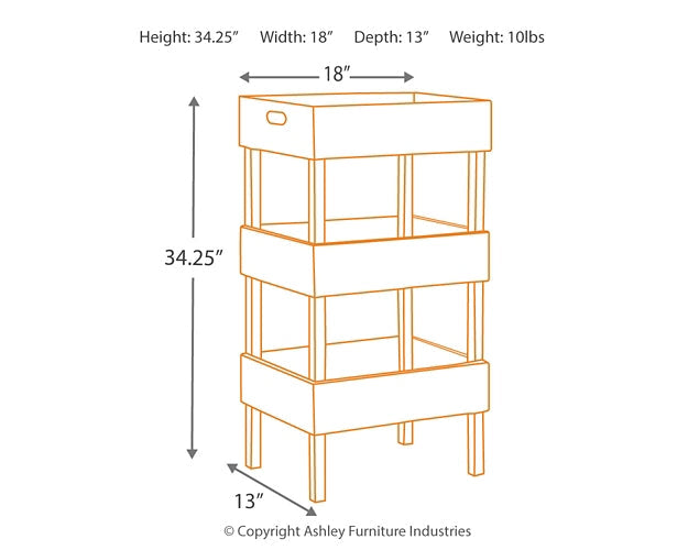 Yulton Storage Shelf Tuscaloosa Furniture Outlet