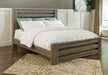 Zelen King Panel Bed with Mirrored Dresser Tuscaloosa Furniture Outlet