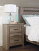 Zelen King Panel Bed with Mirrored Dresser and 2 Nightstands Tuscaloosa Furniture Outlet