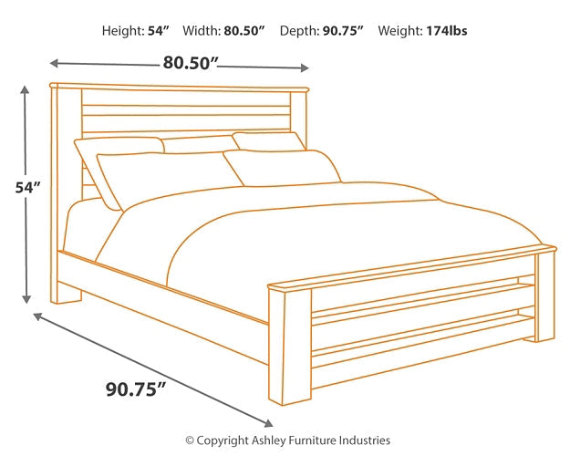 Zelen King Panel Bed with Mirrored Dresser and Chest Tuscaloosa Furniture Outlet