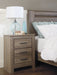 Zelen Queen/Full Panel Headboard with Mirrored Dresser, Chest and 2 Nightstands Tuscaloosa Furniture Outlet