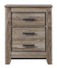 Zelen Two Drawer Night Stand Tuscaloosa Furniture Outlet