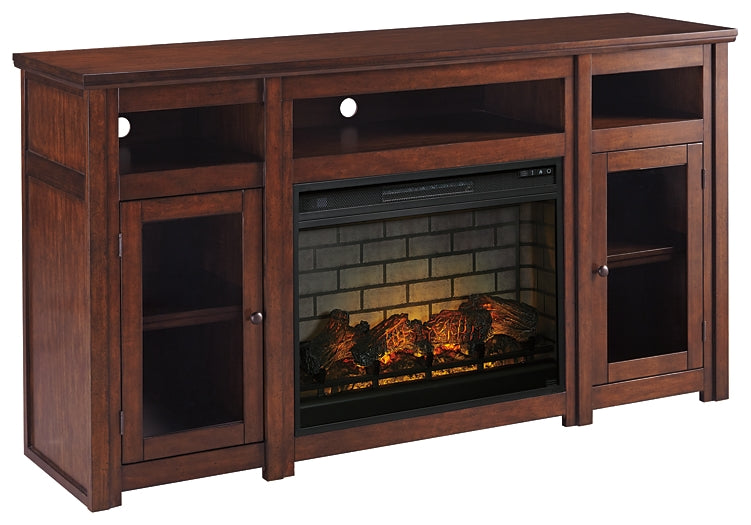 Harpan 72" TV Stand with Electric Fireplace