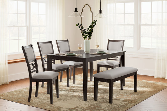 Langwest Dining Room Table Set (6/CN)