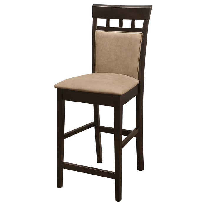 Gabriel Closed Back Counter Chair Cappuccino (Set of 2)