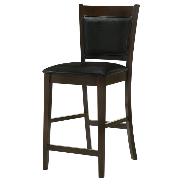 Jaden Upholstered Counter Chair Espresso (Set of 2)