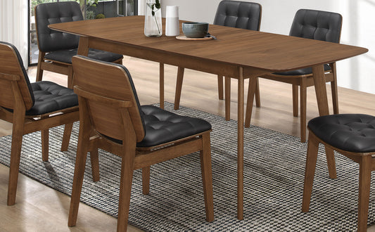 Redbridge 75-inch Extension Leaf Dining Table Natural Walnut