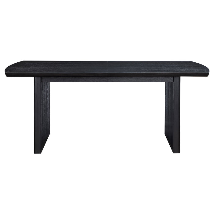 Brookmead 100-inch Extension Leaf Dining Table Black