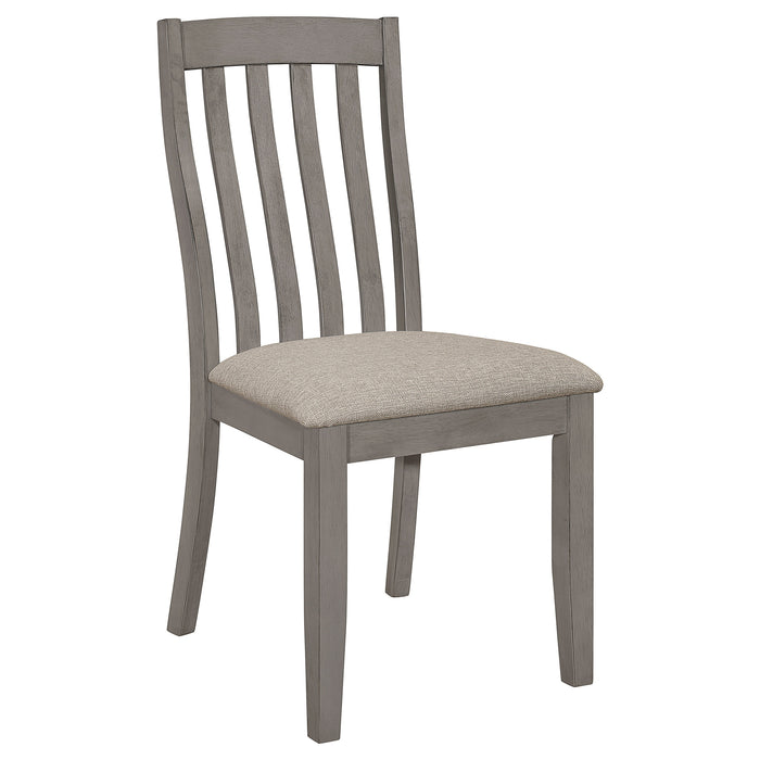 Nogales Wood Dining Side Chair Coastal Grey (Set of 2)