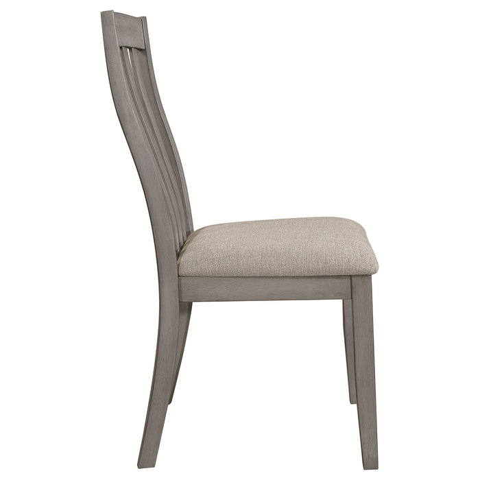 Nogales Wood Dining Side Chair Coastal Grey (Set of 2)