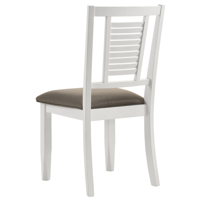 Appleton Wood Dining Side Chair Distressed White (Set of 2)