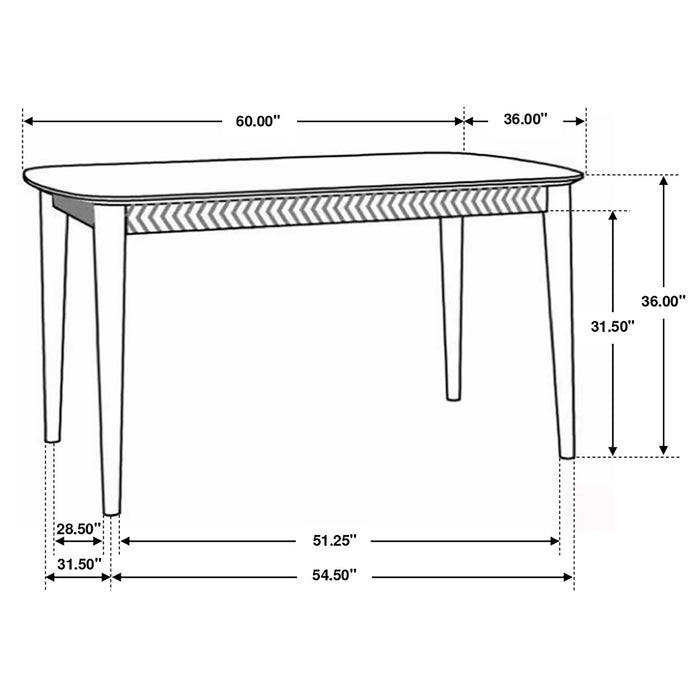 Partridge 5-piece Counter Dining Set Sheesham and Camel