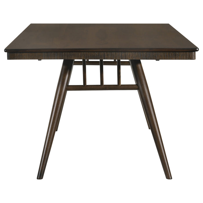 Wes Rectangular 80-inch Wood Dining Table Dark Walnut