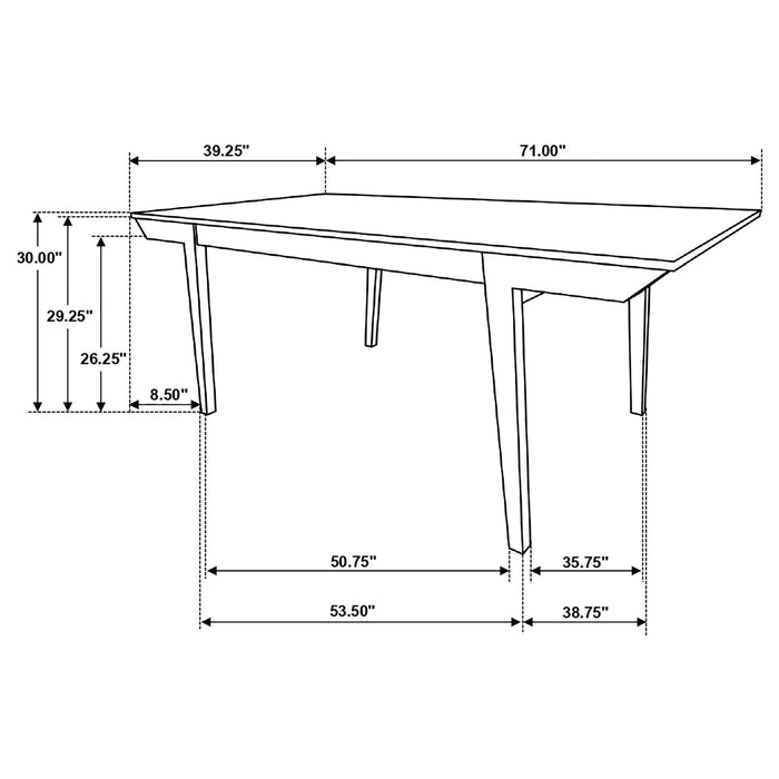 Nogales Rectangular 71-inch Wood Dining Table Off White