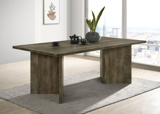 Tyler 80-inch Solid Wood Dining Table Mango Brown