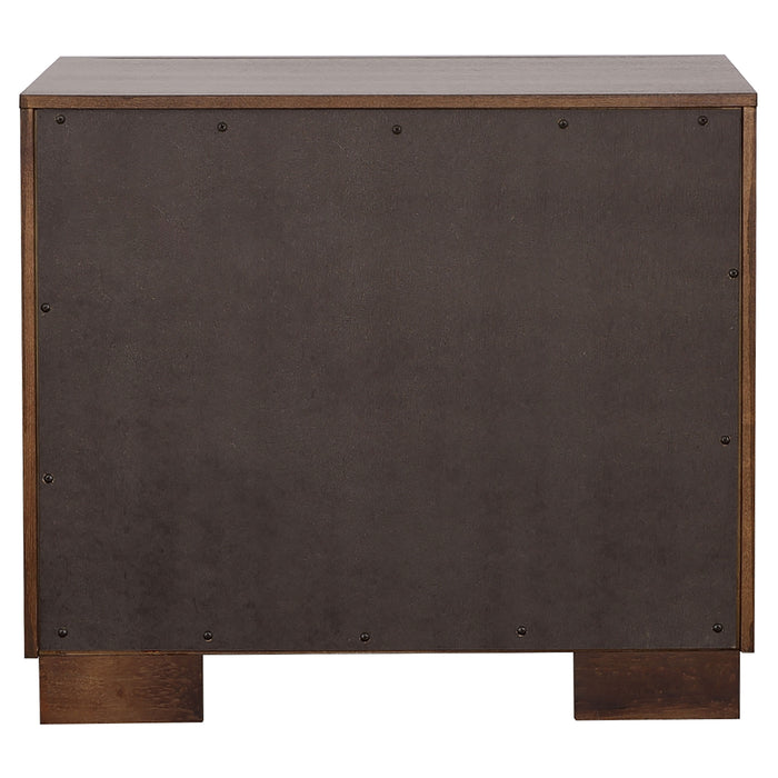 Jessica 2-drawer Nightstand Cappuccino