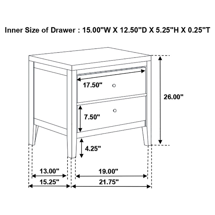 Carlton 4-piece Full Bedroom Set Cappuccino