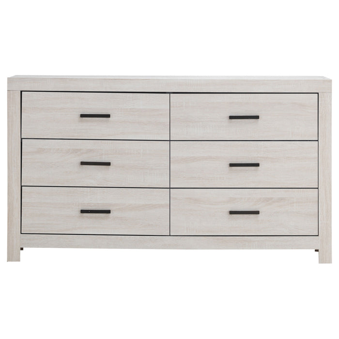 Brantford 6-drawer Dresser Coastal White